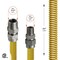 Flextron Gas Line Hose 5/8'' O.D.x36'' Len 1/2"x 3/4" MIP Fittings Yellow Coated Stainless Steel Flexible FTGC-YC12-36K - alternate 3